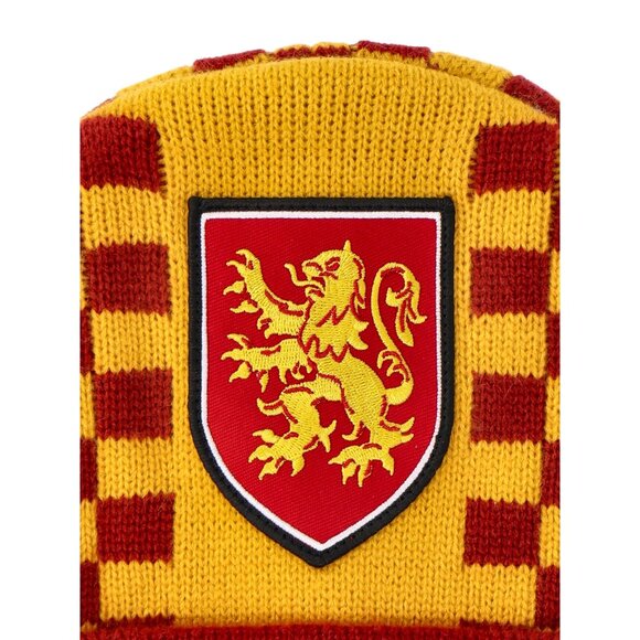 Beanie Knit Hat Harry Potter Gryffindor Embroidered One Size Fits Most Brand New - Picture 2 of 5